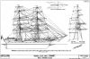 Bengal Pilot Brig "Fame" - Sail and Rigging Plan