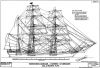Tasmanian Barque "Harriot McGregor" - Sail and Rigging Plan