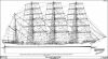 Steel Four-Masted Barque "Parma" - Sail and Rigging Plan, 47¾“ 