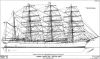 Training Ships "Nippon Maru" and "Kaiwo Maru" - Sail and Rigging Plan