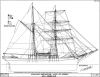 Wood Brigantine "Lady of Avenel" - Sail and Rigging Plan