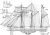 Three-Mast Top-Sail Schooner "Emma Ernest" - Sail and Rigging Plan
